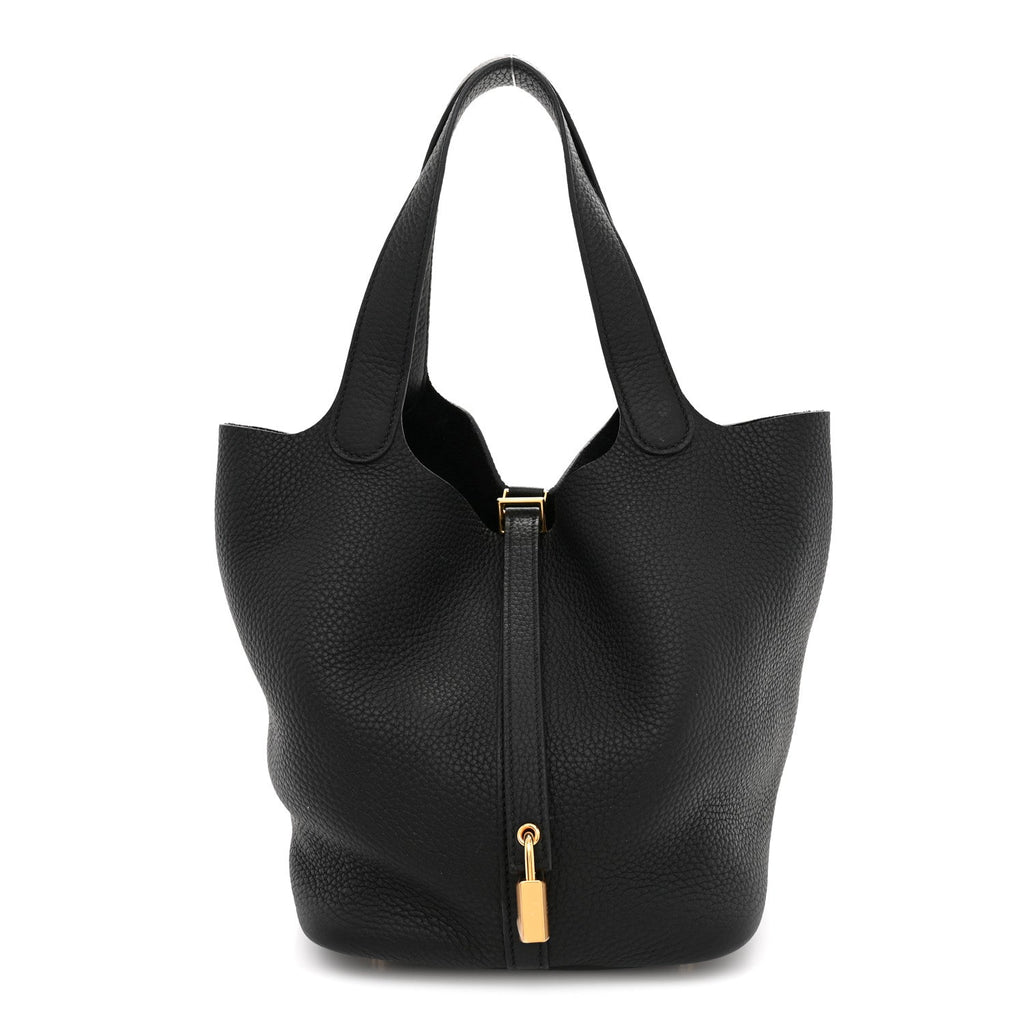 Taurillon Clemence Picotin Lock 22 MM Black £¨ Direct shipment via from wholesalehk.shop