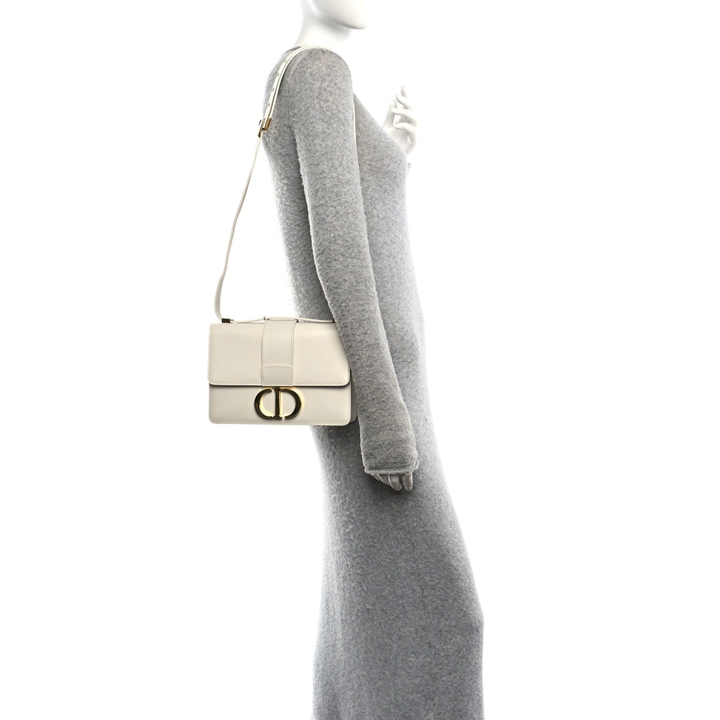 Box Calfskin 30 Montaigne Flap Bag Latte wholesalehk.shop