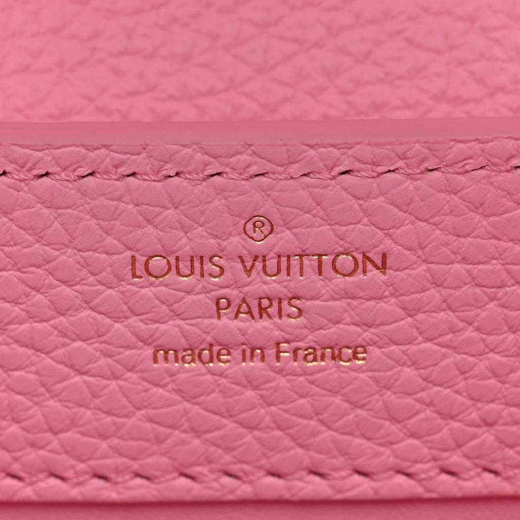 Taurillon Embellished Flower Handle Capucines Mini  Marshmallow Pink £¨ Direct shipment via from wholesalehk.shop