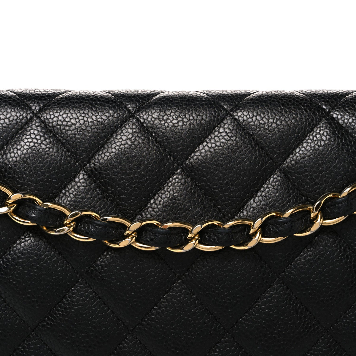 Caviar Quilted Maxi Double Flap Black wholesalehk.shop