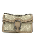 GG Supreme Monogram Textured Dollar Calfskin Super Mini Dionysus Shoulder Bag Beige Mystic White Oatmeal wholesalehk.shop
