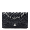 Caviar Quilted Jumbo Double Flap Navy Blue Navy Blue wholesalehk.shop
