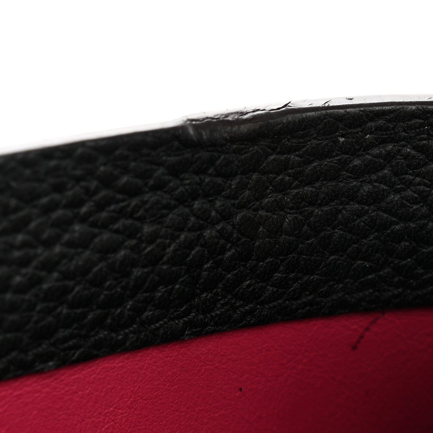 Taurillon Capucines MM Black Fuchsia £¨ Direct shipment via from wholesalehk.shop