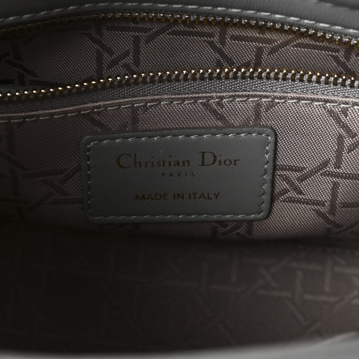 Lambskin Cannage Small My Lucky Badges My Lady Dior Grey wholesalehk.shop