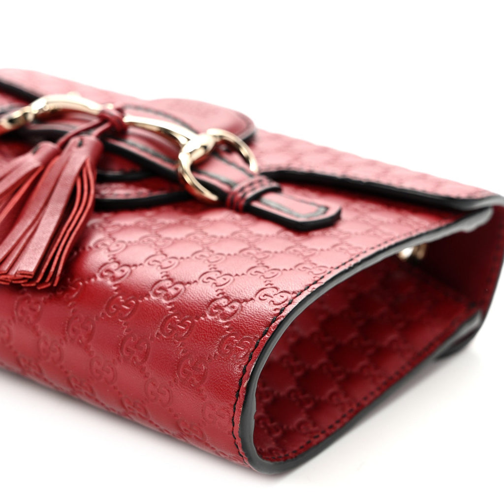 Soft Microguccissima Mini Emily Chain Shoulder Bag Rosso £¨ Direct shipment via from wholesalehk.shop