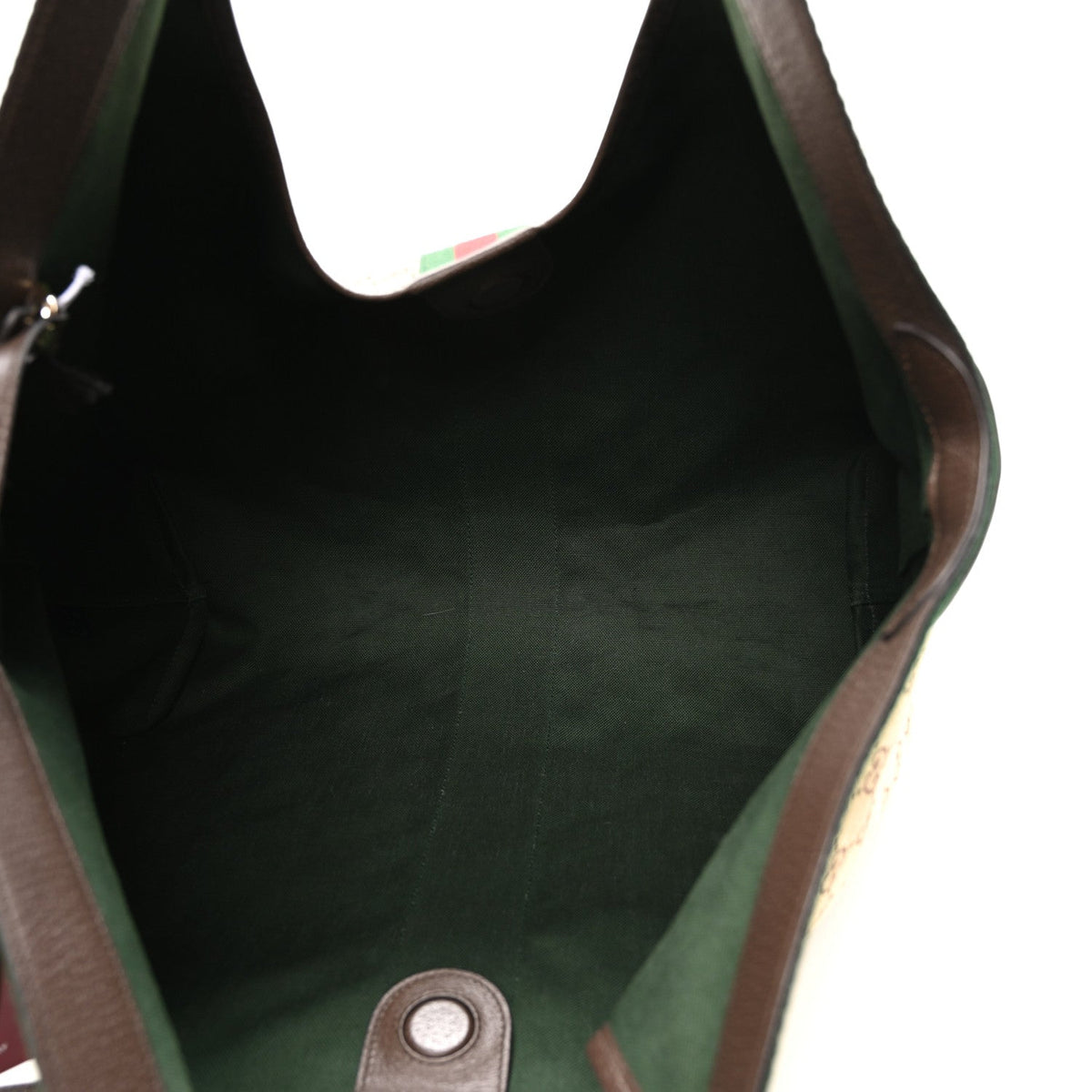 GG Monogram Web Large Giglio Tote Beige Brown wholesalehk.shop