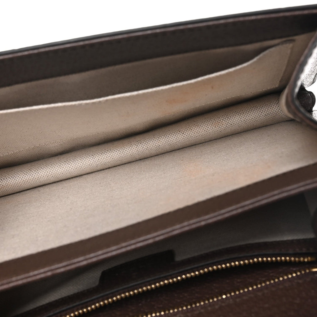Monogram Jumbo GG Textured Dollar Calfskin Web Small Ophidia Padlock Top Handle Bag Camel Ebony New Acero £¨ Direct shipment via from wholesalehk.shop