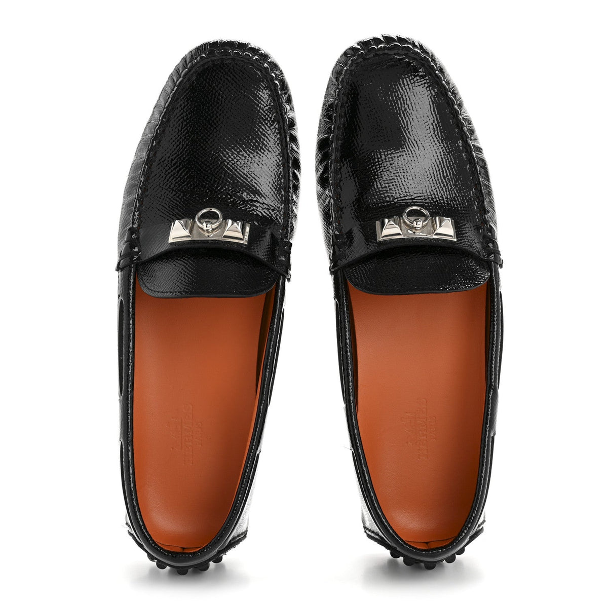 Patent Epsom Womens Irving Driving Moccasin Loafers 37 Black wholesalehk.shop