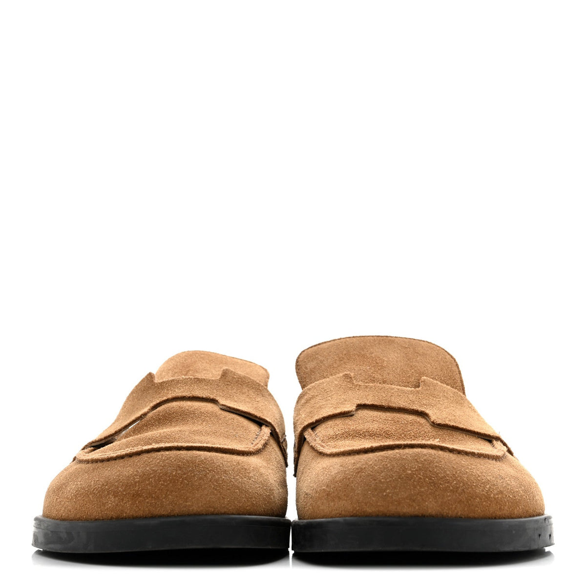Suede Calfskin Mens Go Mules 41.5 Brun Fume wholesalehk.shop