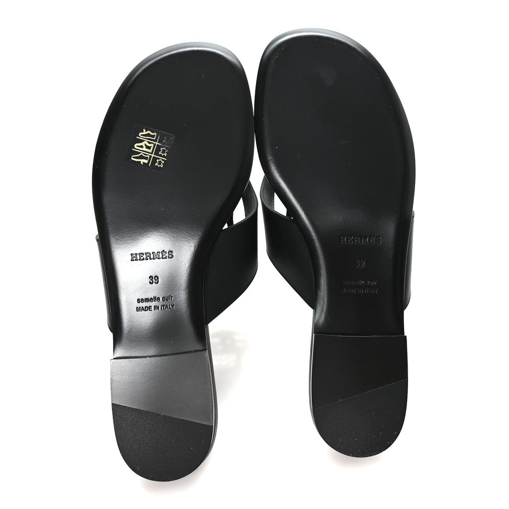 Calfskin Womens Mage Sandals 39 Black wholesalehk.shop