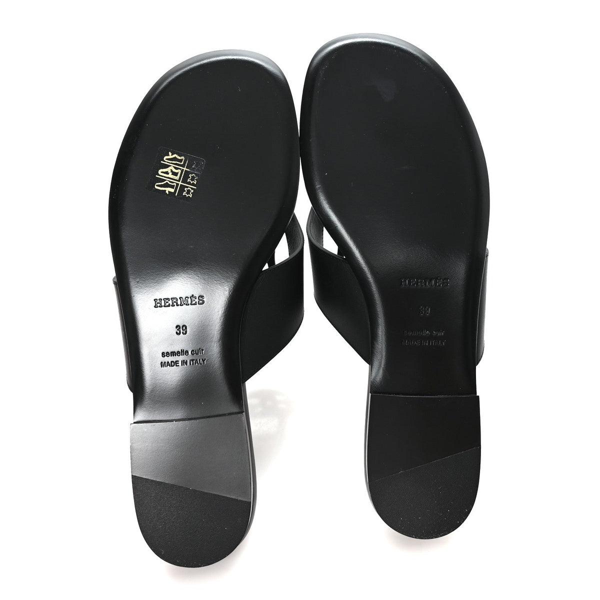 Calfskin Womens Mage Sandals 39 Black wholesalehk.shop