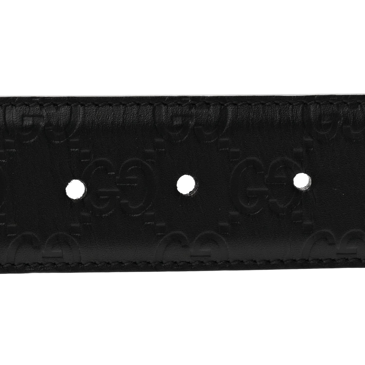 Guccissima Signature Interlocking G 40mm Belt 85 34 Black £¨ Direct shipment via from wholesalehk.shop