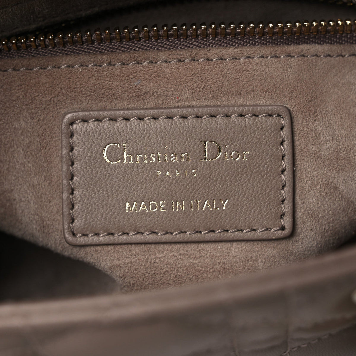 Lambskin Cannage Small My ABCDior Lady Dior Warm Taupe wholesalehk.shop