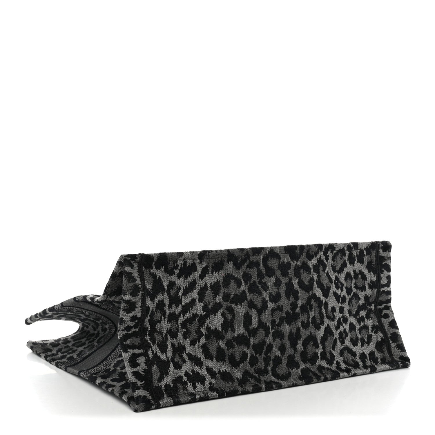 Canvas Mizza Embroidered Large Leopard Book Tote Grey £¨ Direct shipment via from wholesalehk.shop