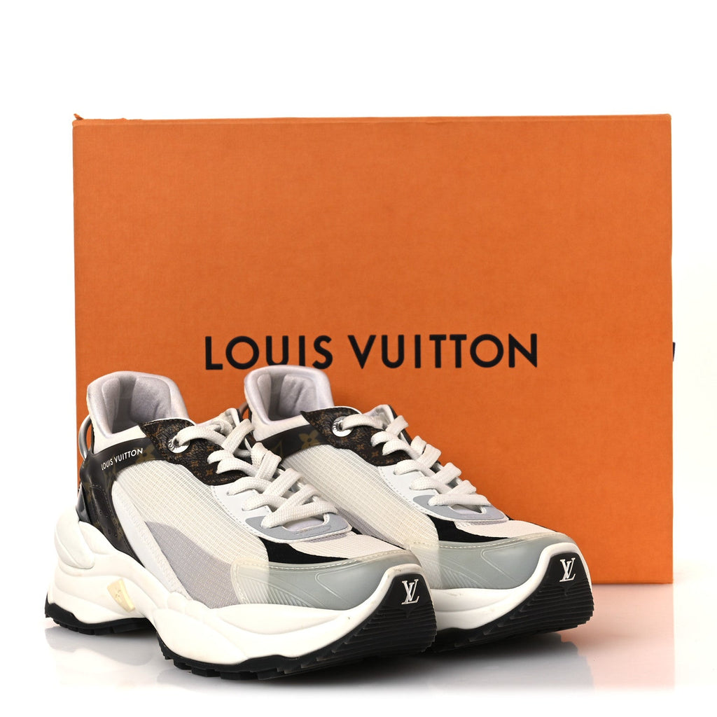 Monogram Calfskin Run 55 Sneakers 38 White £¨ Direct shipment via from wholesalehk.shop