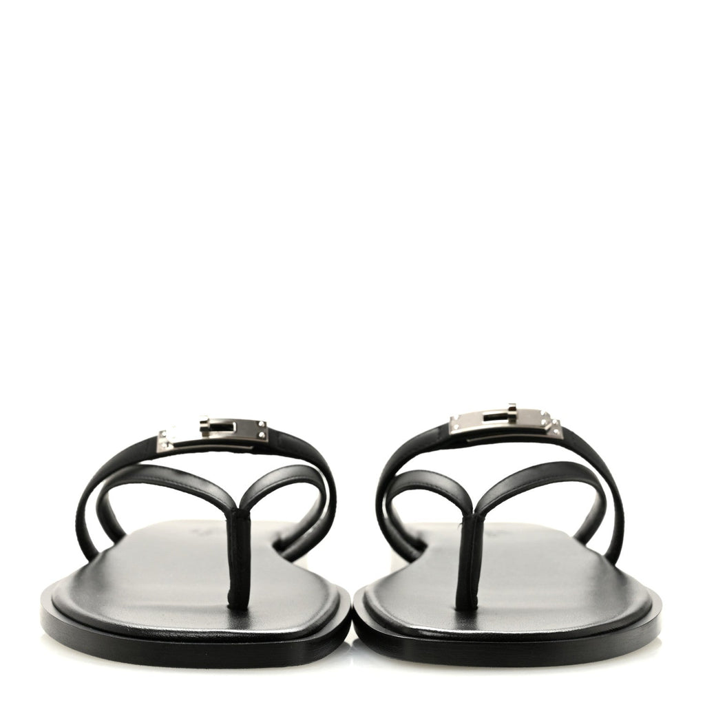 Calfskin Miss Sandals 36 Black wholesalehk.shop