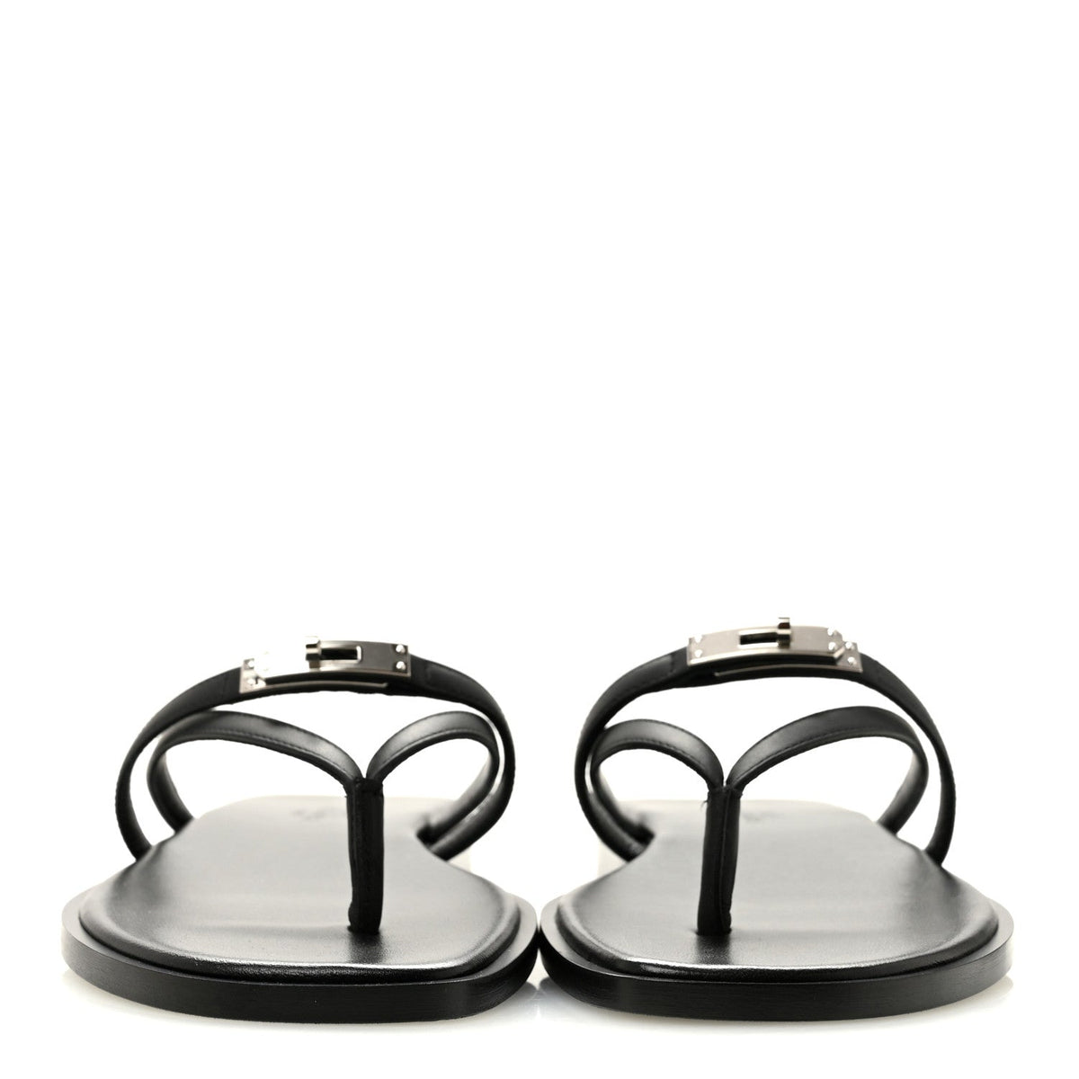 Calfskin Miss Sandals 36 Black wholesalehk.shop