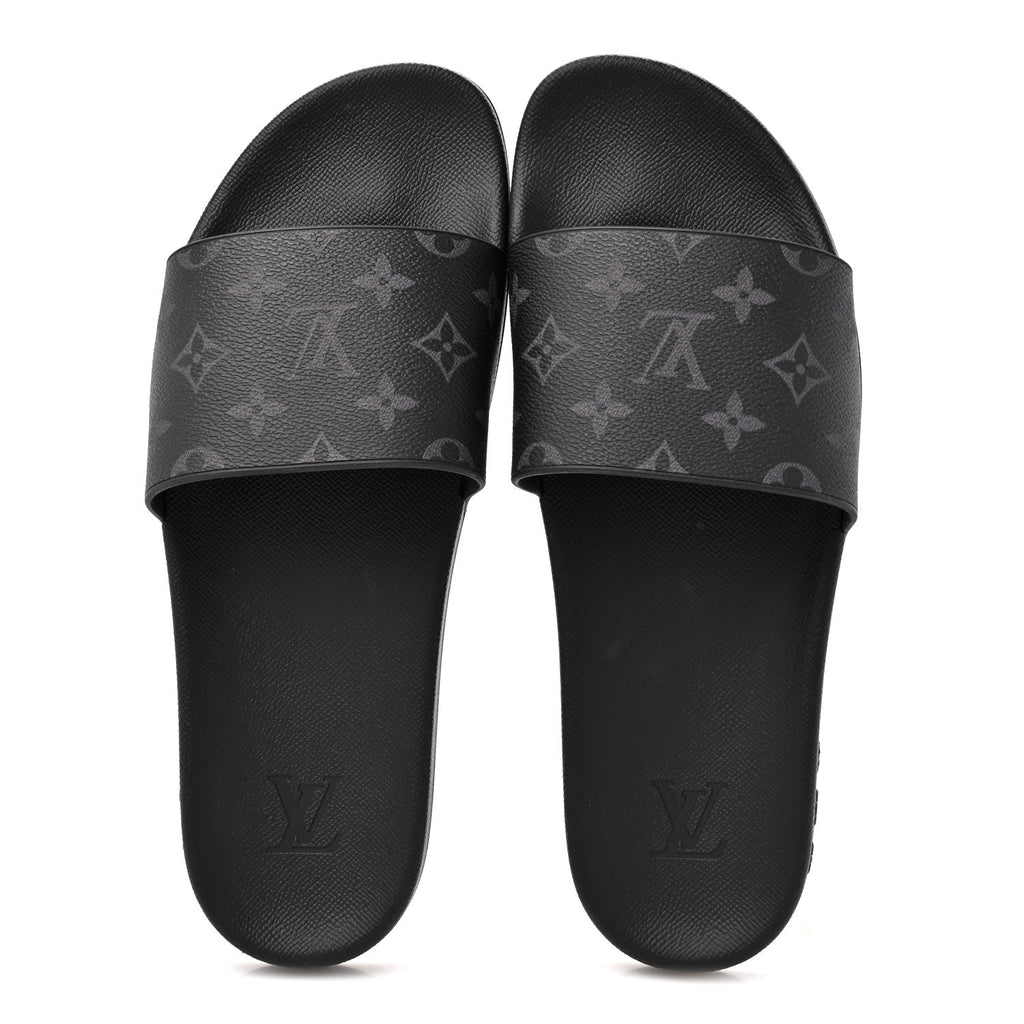 Rubber Monogram Eclipse Mens Waterfront Mules 10 Black £¨ Direct shipment via from wholesalehk.shop