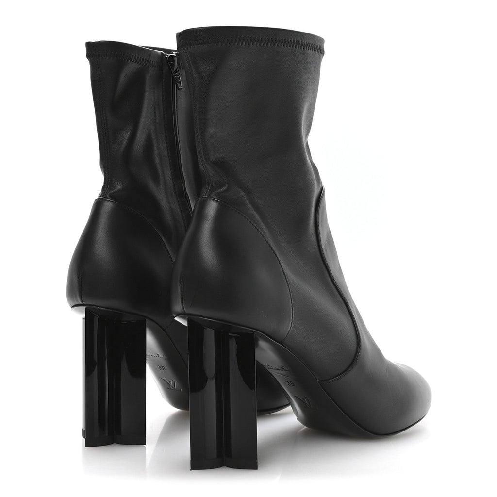 Calfskin Uniformes Silhouette Ankle Boots 39 Black £¨ Direct shipment via from wholesalehk.shop