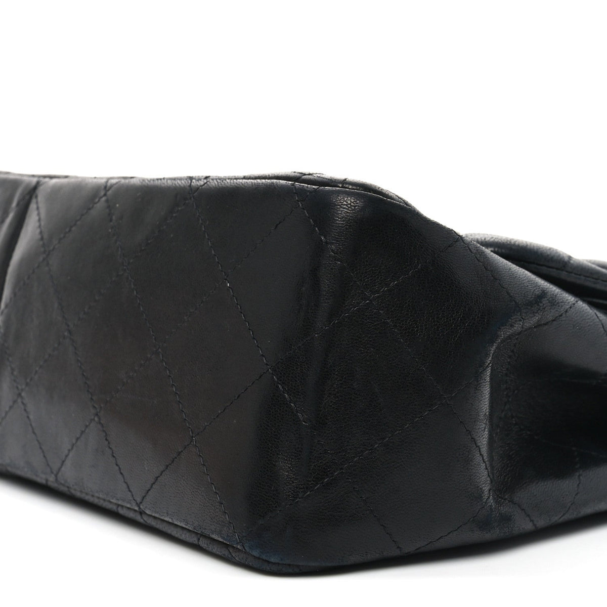 Lambskin Quilted Jumbo Double Flap So Black wholesalehk.shop