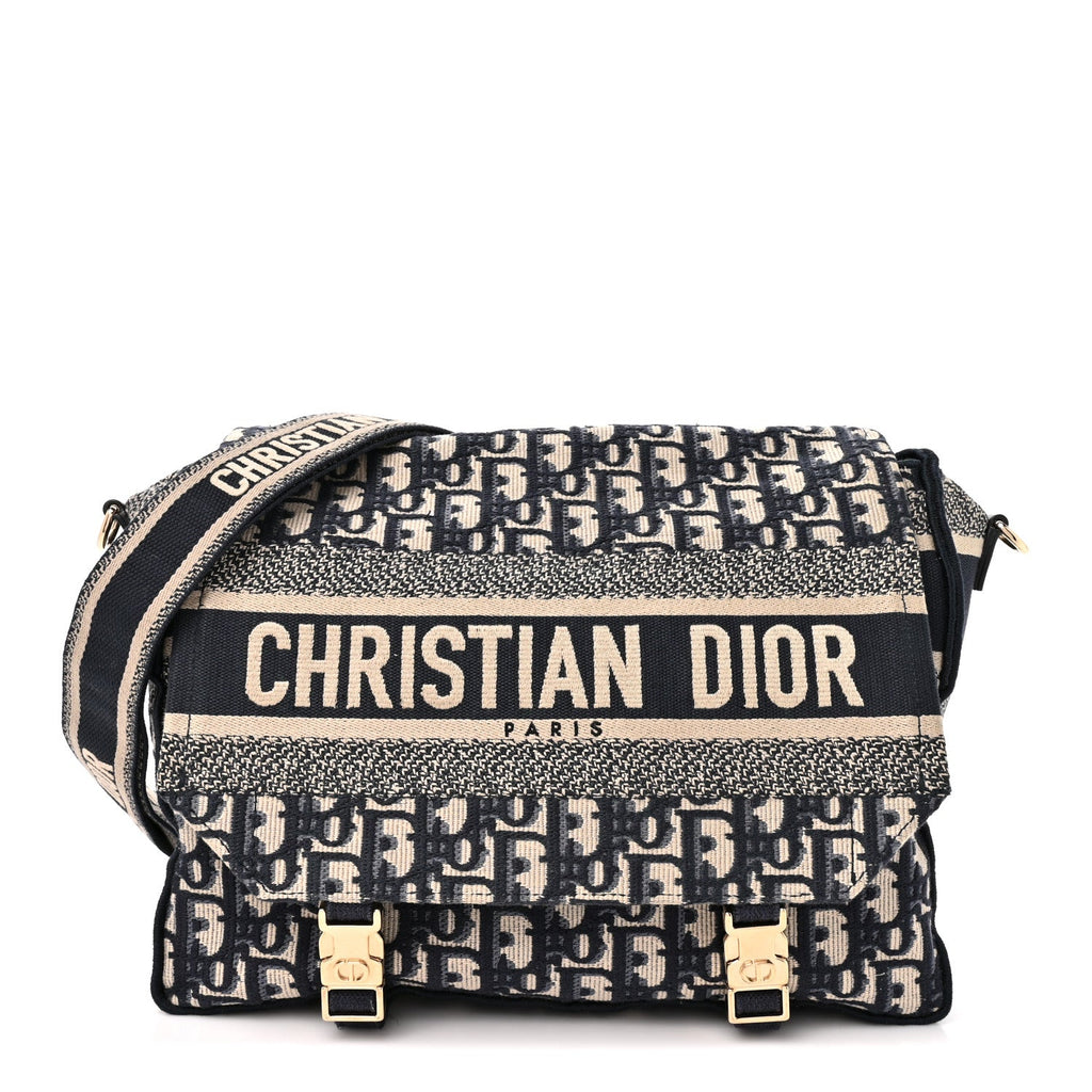 Oblique Medium Diorcamp Messenger Blue wholesalehk.shop