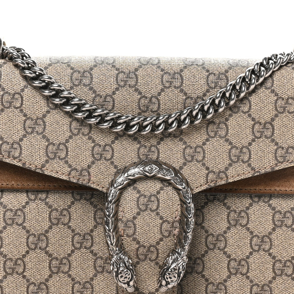 GG Supreme Monogram Small Dionysus Shoulder Bag Taupe wholesalehk.shop