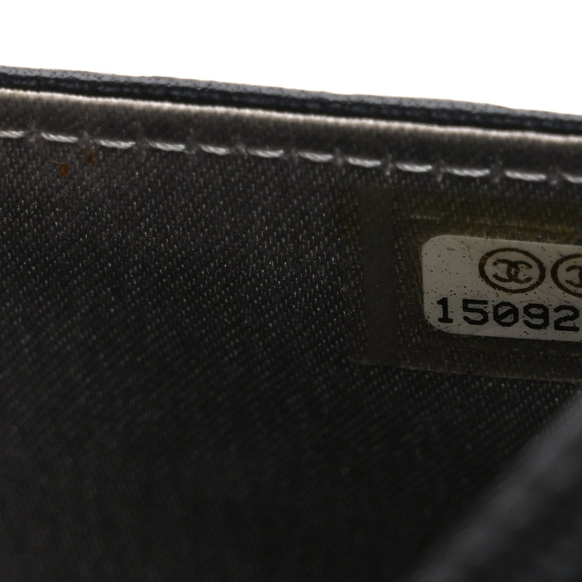 Lambskin Camellia Embossed Wallet on Chain WOC Black wholesalehk.shop