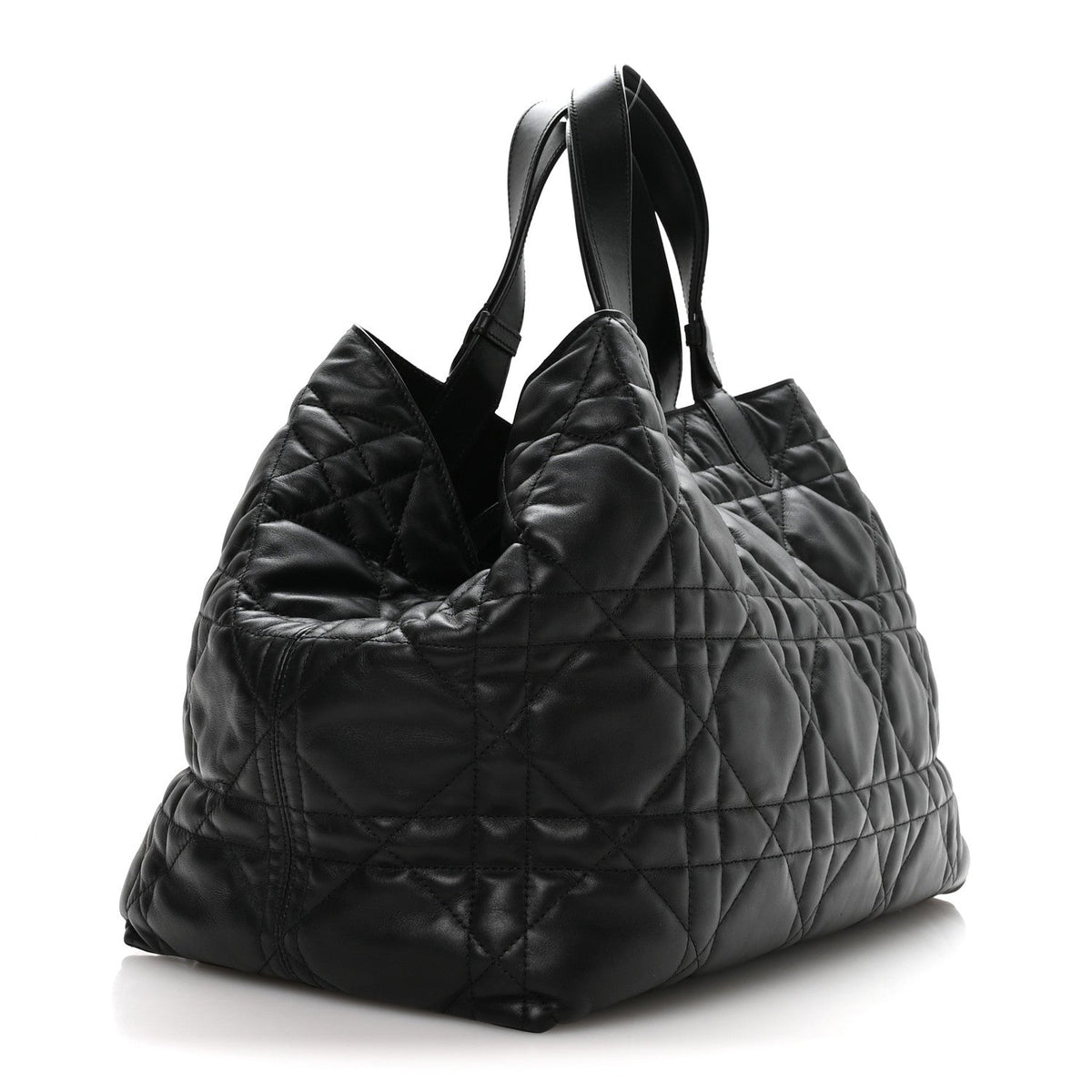 Calfskin Macrocannage Large Toujours Black wholesalehk.shop