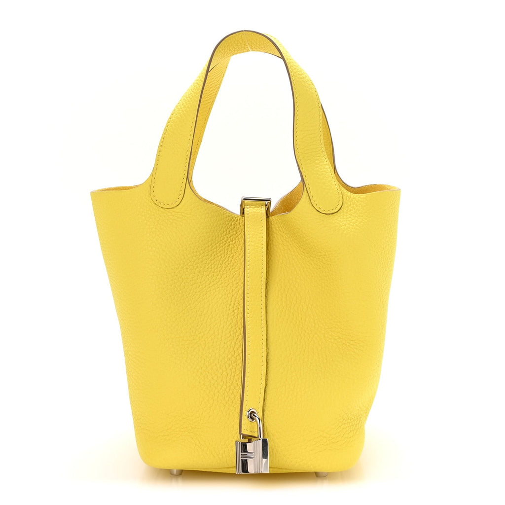 Taurillon Clemence Picotin Lock 18 PM Lime £¨ Direct shipment via from wholesalehk.shop