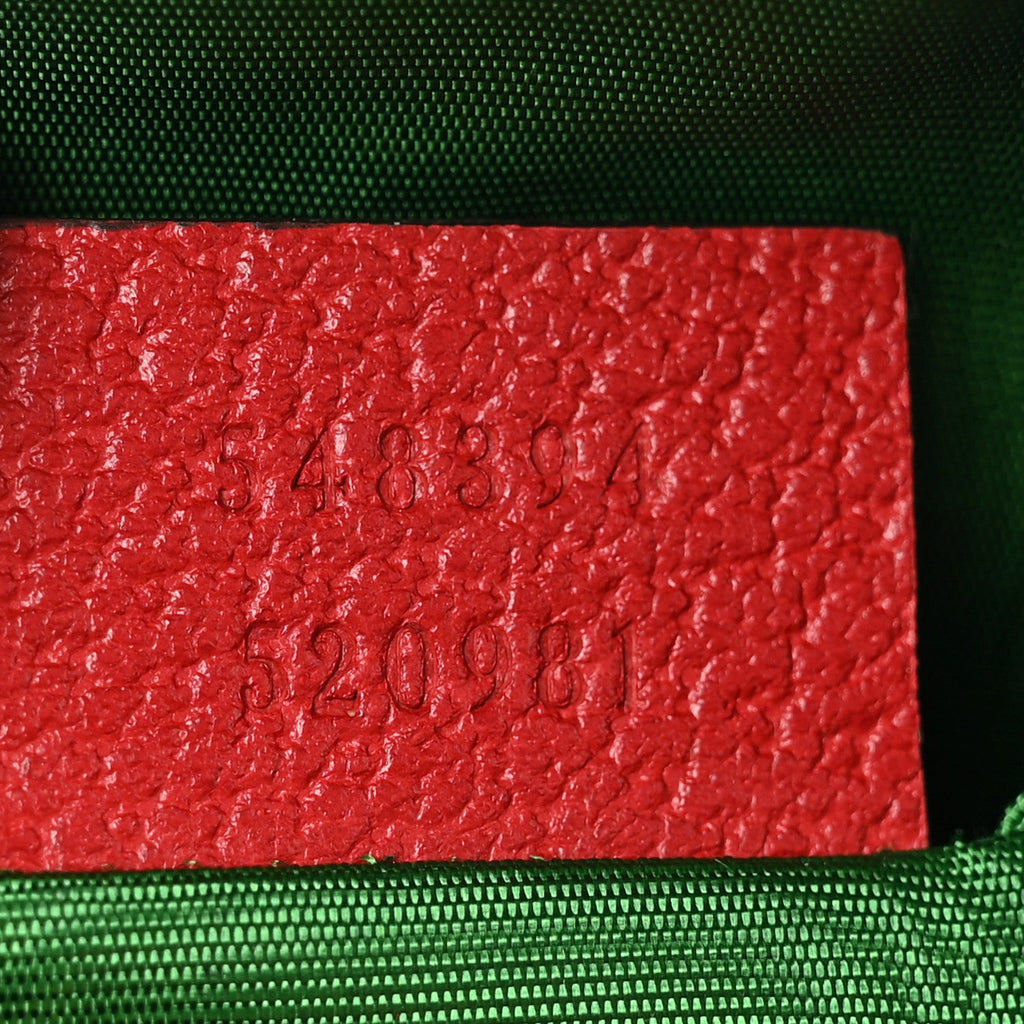 Soft GG Supreme Monogram Calfskin Small Ophidia Cosmetic Case Beige Ebony Hibiscus Red wholesalehk.shop