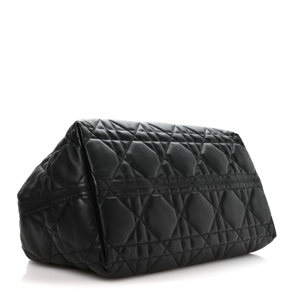 Calfskin Macrocannage Large Toujours Black wholesalehk.shop