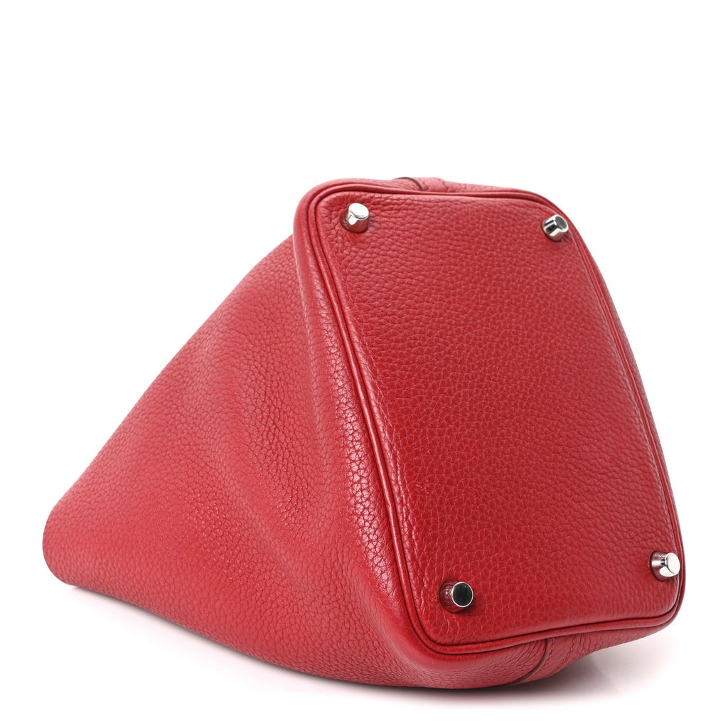 Taurillon Clemence Picotin Lock 18 PM Rouge Garance £¨ Direct shipment via from wholesalehk.shop