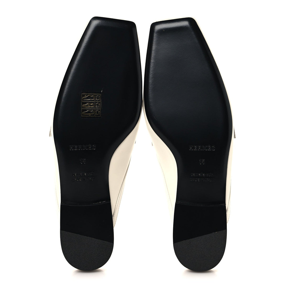 Calfskin Womens Groupie Mules 35 White wholesalehk.shop