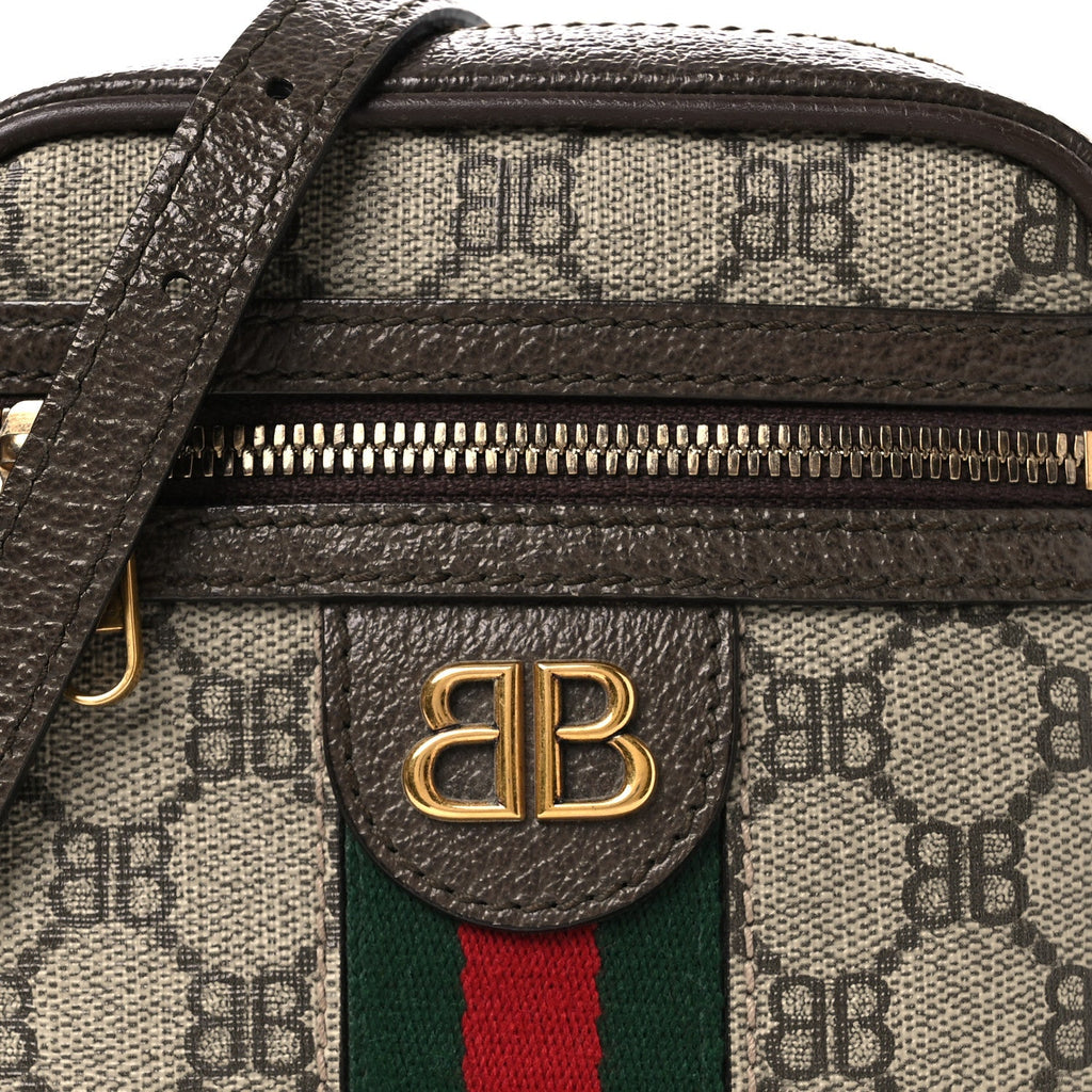 X BALENCIAGA BB Supreme Monogram Web Mini Ophidia Messenger Beige New Acero wholesalehk.shop