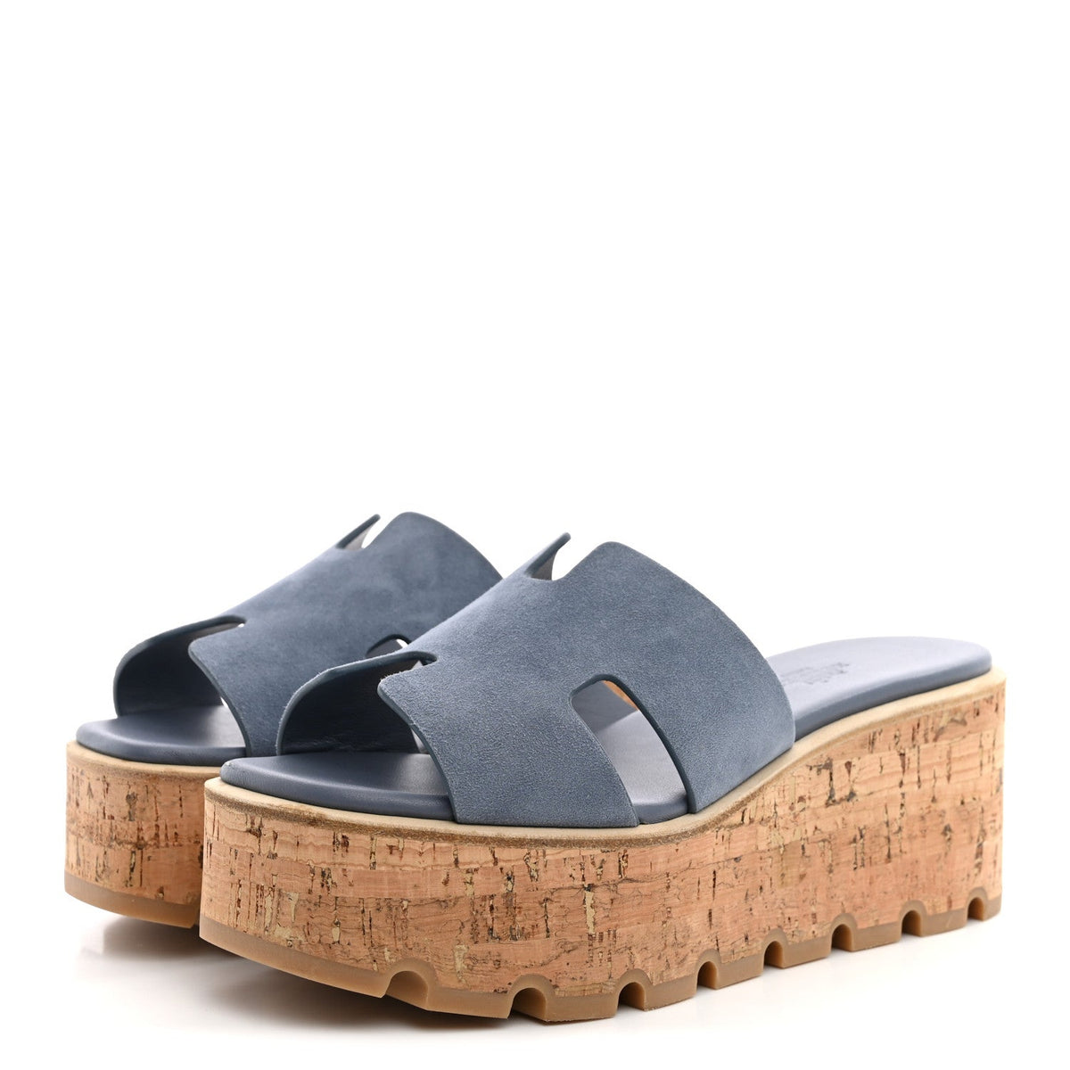 Suede Goatskin Cork Eze 30 Sandals 35 Bleu Grignon wholesalehk.shop