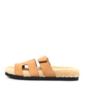 Suede Goatskin Woolskin Womens Chypre Sandals 39 Golden Beige wholesalehk.shop