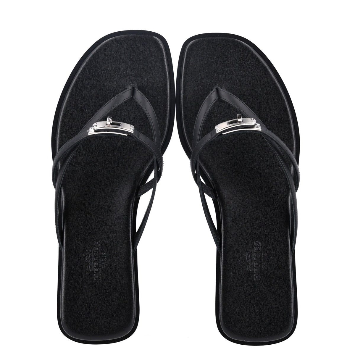 Calfskin Miss Sandals 37 Black wholesalehk.shop