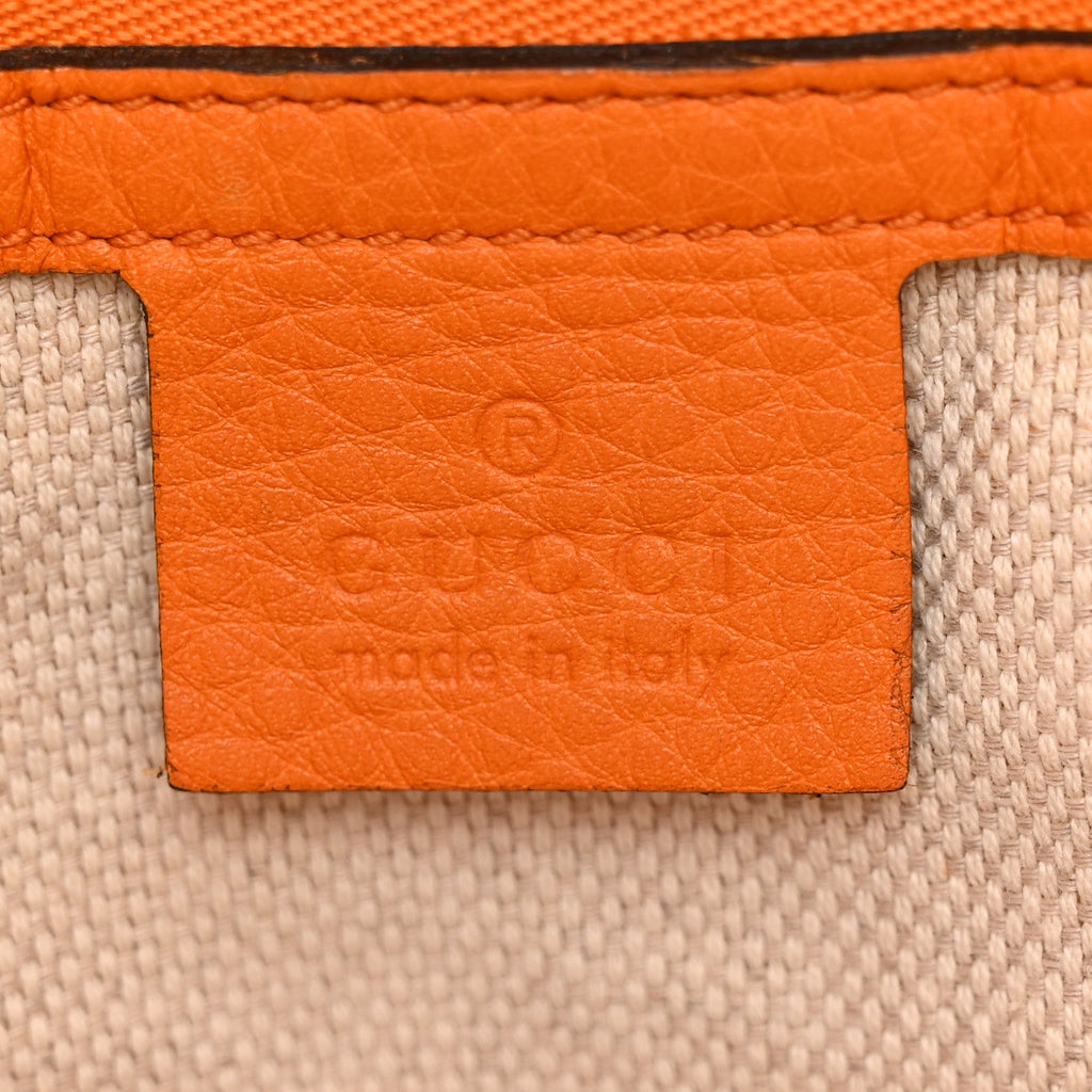 Pebbled Calfskin Small Soho Top Handle Bag Curcuma wholesalehk.shop