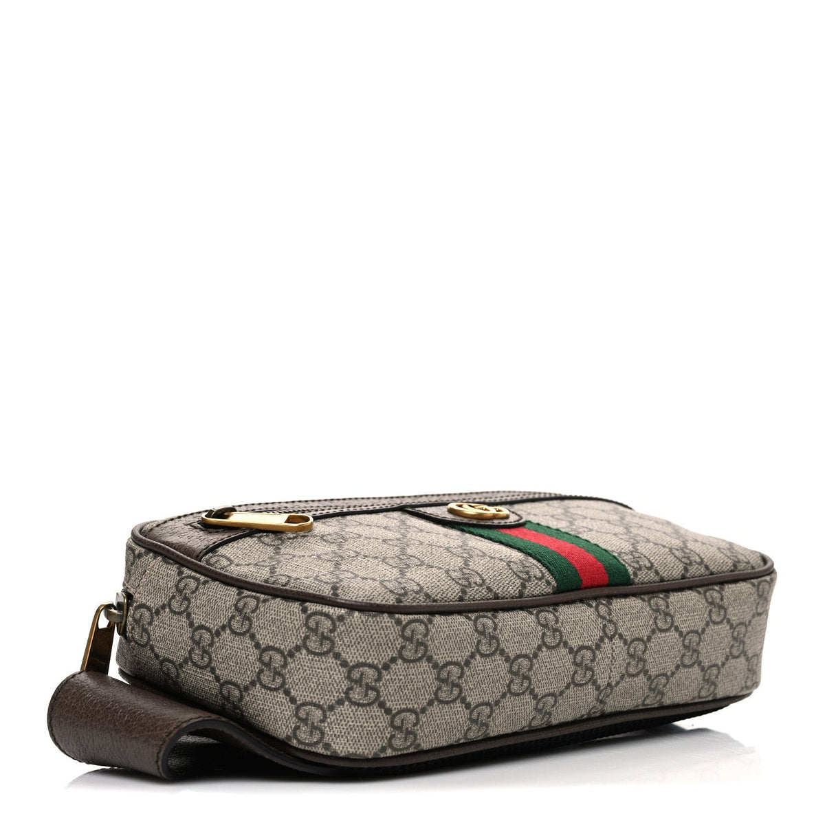 Soft GG Supreme Monogram Medium Ophidia Belt Bag Dark Brown wholesalehk.shop