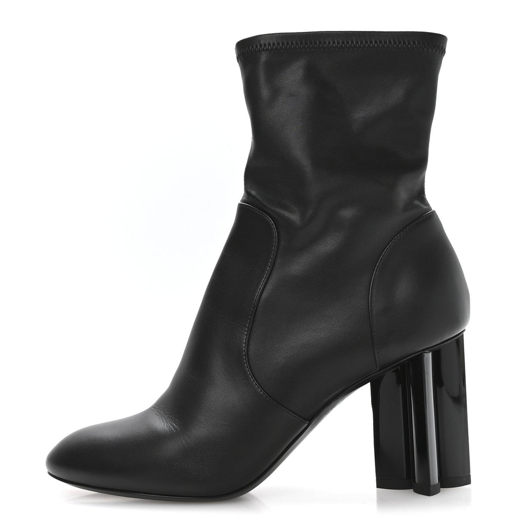 Calfskin Uniformes Silhouette Ankle Boots 39 Black £¨ Direct shipment via from wholesalehk.shop