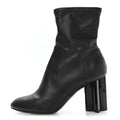 Calfskin Uniformes Silhouette Ankle Boots 39 Black £¨ Direct shipment via from wholesalehk.shop