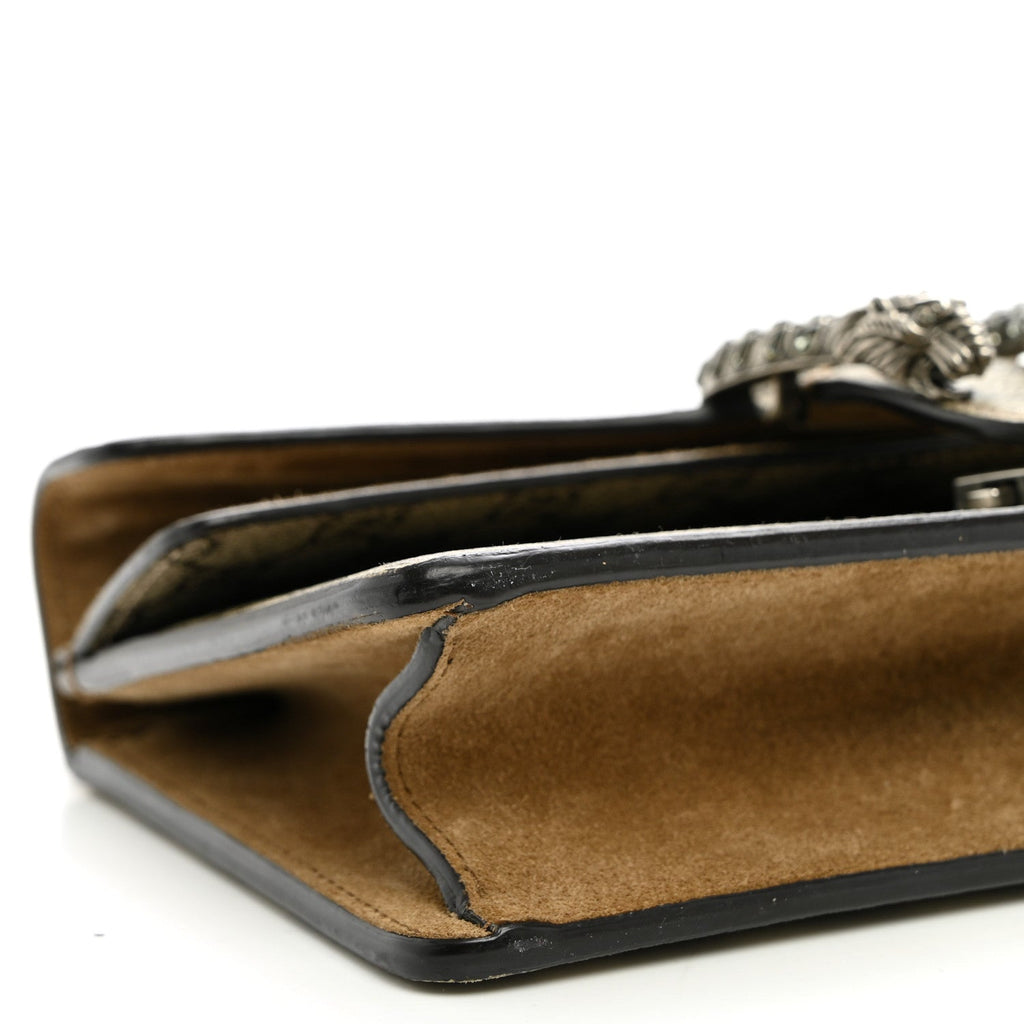 GG Supreme Monogram Suede Crystal Small Dionysus Shoulder Bag Beige Ebony Taupe wholesalehk.shop