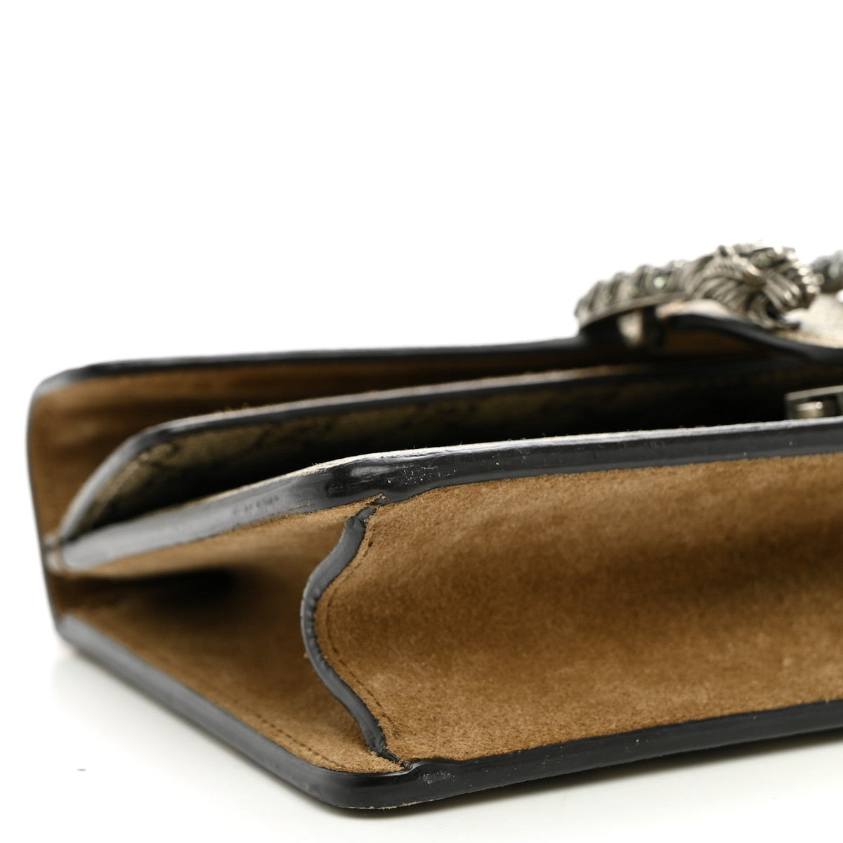 GG Supreme Monogram Suede Crystal Small Dionysus Shoulder Bag Beige Ebony Taupe wholesalehk.shop