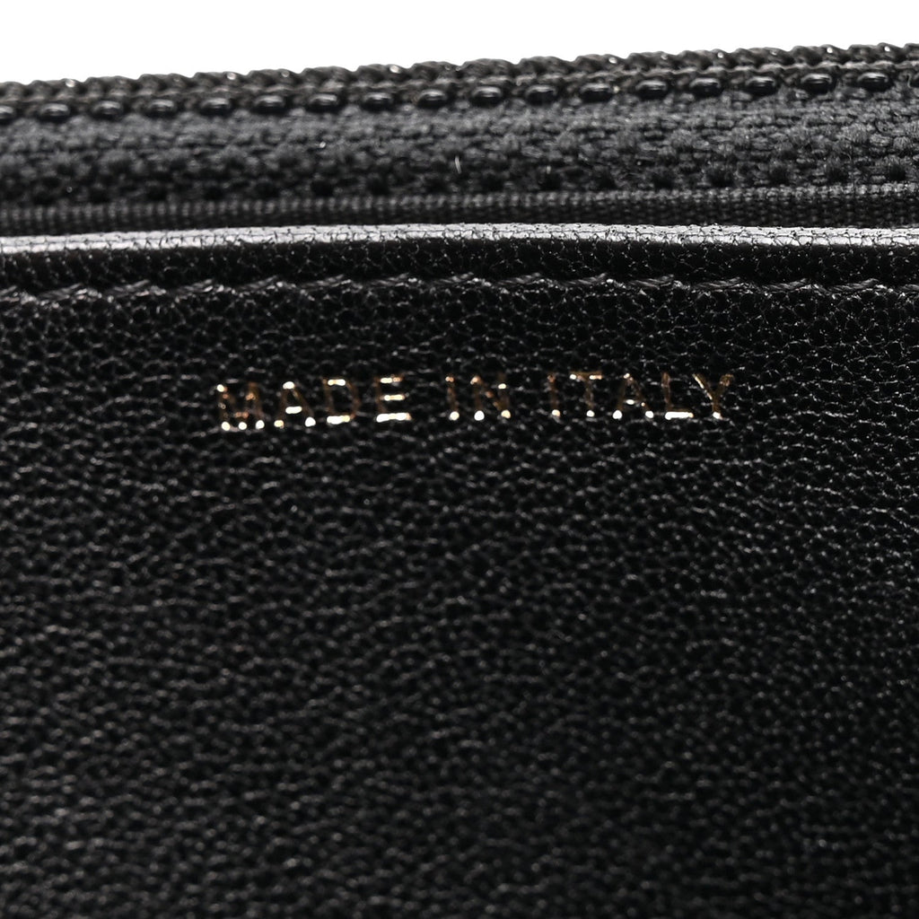 Lambskin Quilted Infinity Wallet On Chain WOC Black wholesalehk.shop