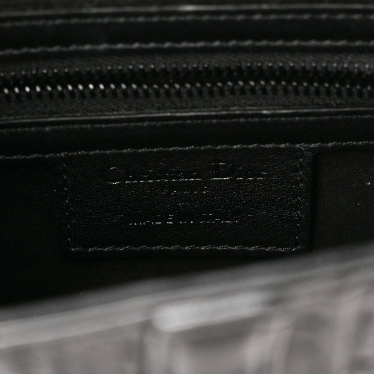 Calfskin Embossed Oblique Saddle Bag With Strap Black wholesalehk.shop