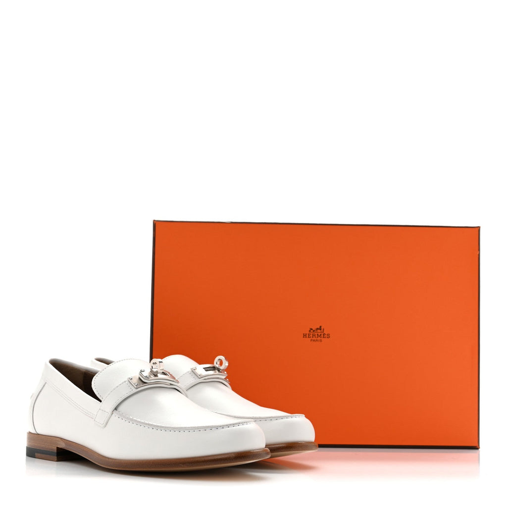 Calfskin Womens Destin Loafers 36 White wholesalehk.shop