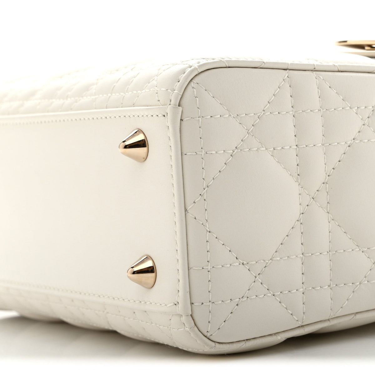 Lambskin Cannage Small My ABCDior Lady Dior White wholesalehk.shop