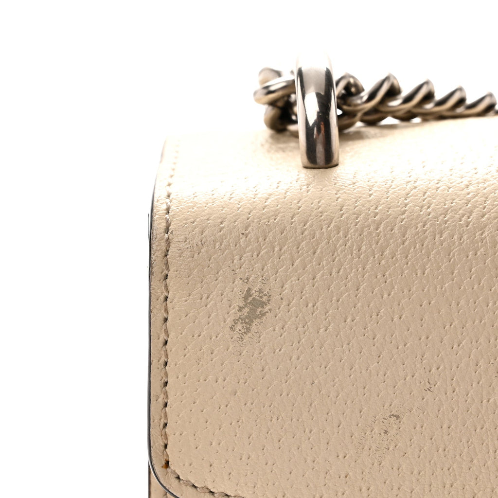Textured Calfskin Crystal Small Dionysus Shoulder Bag Mystic White wholesalehk.shop