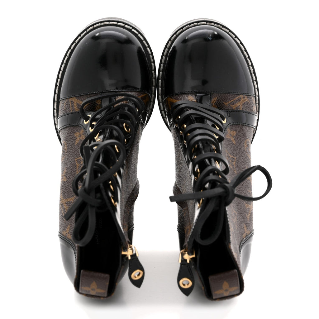 Patent Calfskin Monogram Star Trail Ankle Boots 39 Black £¨ Direct shipment via from wholesalehk.shop