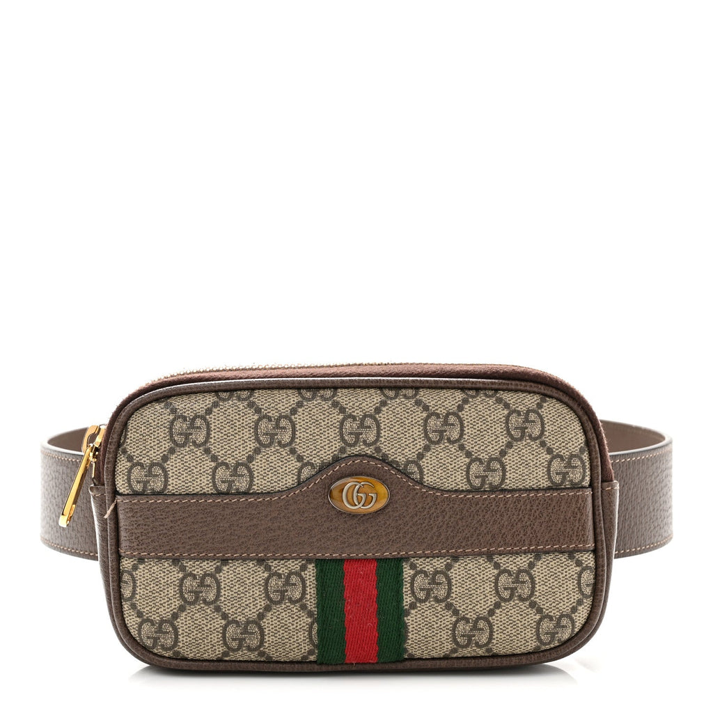 GG Supreme Monogram Ophidia Belted iPhone Case 85 34 Dark Brown wholesalehk.shop